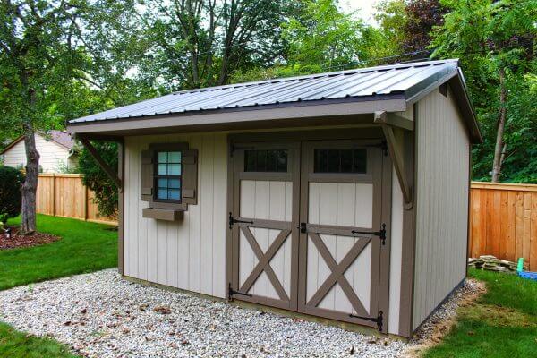 Gray quaker storage sheds rent to own
