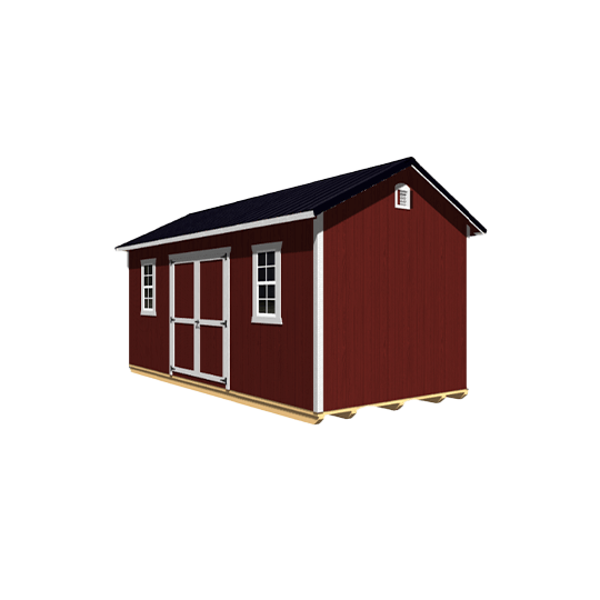10x20 red gable cottage