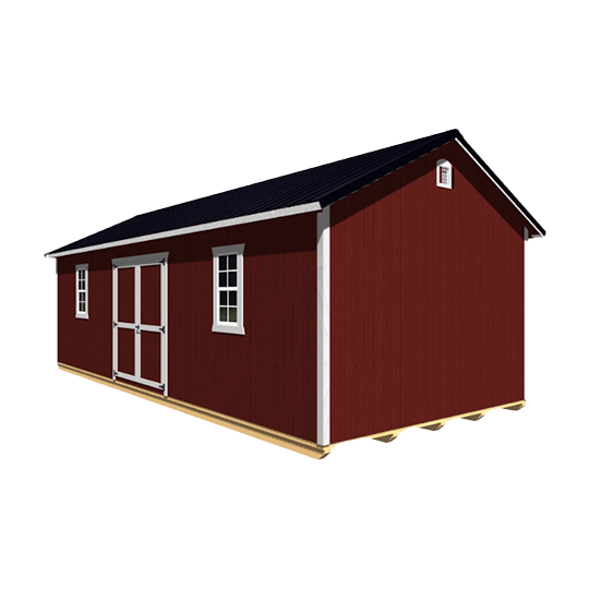 14x28 red gable cottage